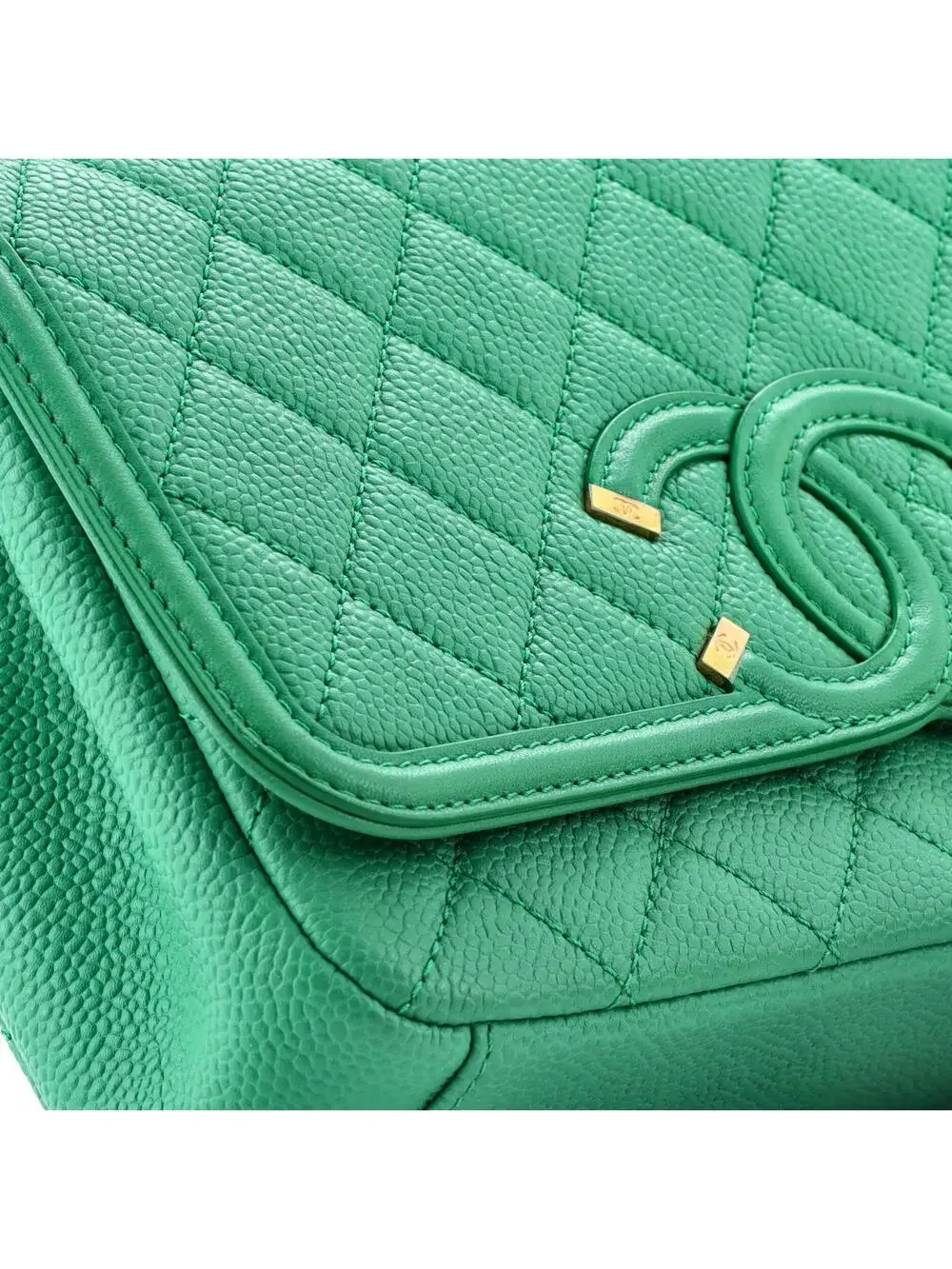 Chanel Filigree Flap Bag Quilted Caviar #307039C30B